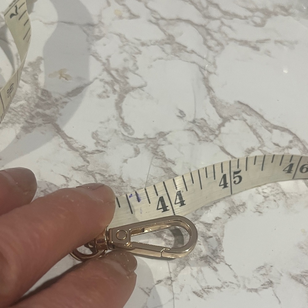 Gold and black bag strap length 44